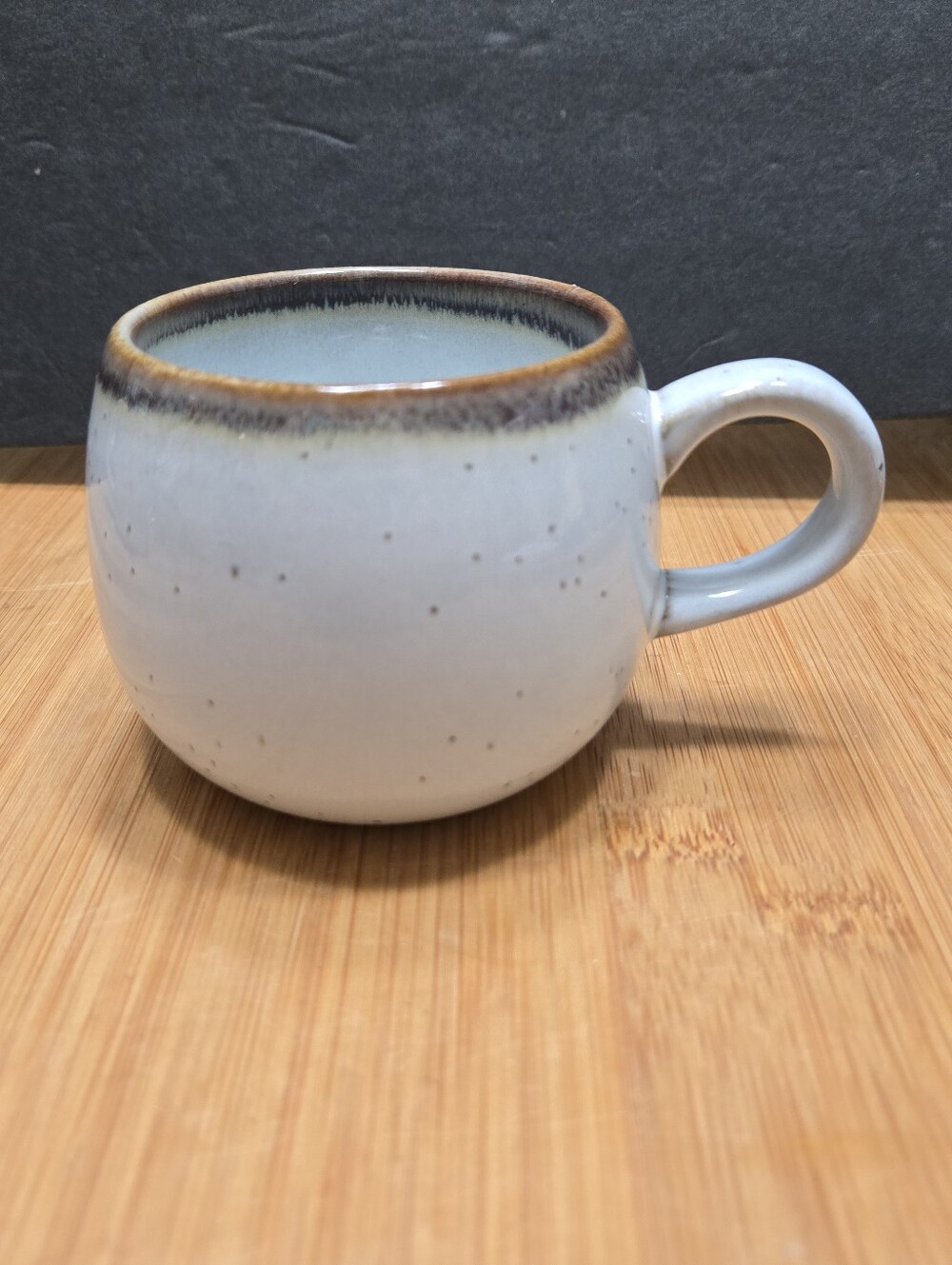 Magnolia Hearth and Hand Pot Belly Mug Round Cream and Brown coffee Tea Cup